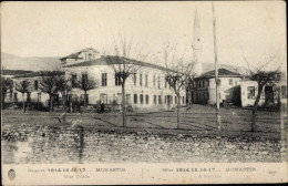 CPA Bitola Monastir Mazedonien, Blick Auf Einen Platz, Moschee, Häuser, Mauer - Noord-Macedonië