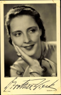 CPA Schauspielerin Dorothea Wieck, Portrait, Ross Verlag 8887 1, Autogramm - Other & Unclassified