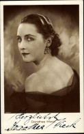 CPA Schauspielerin Dorothea Wieck, Portrait, Autogramm - Actors