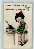 10519241 - Tintenfass Sign Scheuermann - Maedchen Schaut - Autres & Non Classés