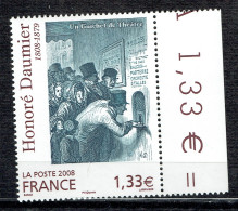 200ème Anniversaire De La Naissance De Honoré Daumier : "Un Guichet De Théatre" - Unused Stamps