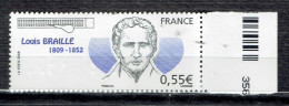 200ème Anniversaire De La Naissance De Louis Braille - Ungebraucht