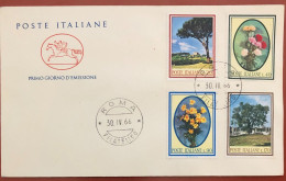 ITALY - FDC - 1966 - Flora - 1st Issue - FDC