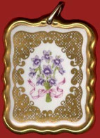 ** SUPERBE  PENDENTIF  PORCELAINE ** - Hangers