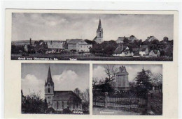 39038741 - Oberwiera Mit Kirche, Ehrenmal Und Totale Gelaufen Von 1938. Gute Erhaltung. - Other & Unclassified