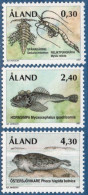 Aland 1997 Ice Age Maritim Animal Artefacts 3 Values MNH Cancer, Seascorpion, Ringed Seal - Meereswelt