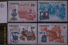 RWANDA ~ 1976 ~ S.G. NUMBERS 751 - 754, ~ 'LOT B' ~ TELEPHONES. ~ MNH #03689 - Unused Stamps