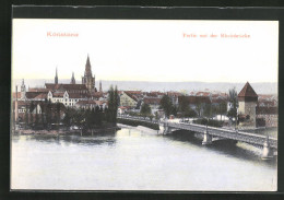 AK Konstanz, Partie Mit Der Rheinbrücke  - Konstanz
