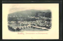 AK Heidelberg, Gesamtansicht Mit Brücke Vom Philosophenweg Aus Gesehen  - Heidelberg