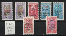Oubangui Chari 1925-1927 - Yvert 67 à 73 Neuf SANS Charnière - Unused Stamps