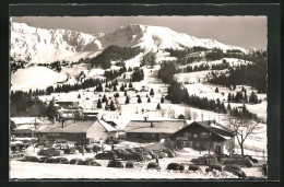 AK Oberjoch /Allgäuer Alpen, Teilansicht Mit Gasthaus Im Schnee  - Autres & Non Classés