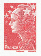 TVP Rouge Type Marianne Et Les Valeurs De L'Europe (timbre Autoadhésif Issu Du Carnet à Composition Variable) - Unused Stamps