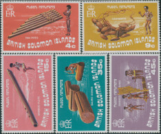 Solomon Islands 1973 SG240-244 Musical Instruments Set MNH - Salomon (Iles 1978-...)