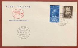 ITALY - FDC - 1966 - Head Of Minerva And Centenary Of The Birth Of B.Croce - FDC