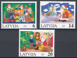 Lettland - Latvia 1996 Mi. 444-446 Postfr.** MNH Weihnachten Christmas  (31232 - Lettland