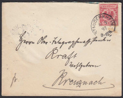 STAUDERNHEIM 1897 Brief 10 Pfennig Reichspost Nach Kreuznach    (32255 - Autres & Non Classés