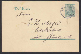 NOTTULN 1909 Postkarte Mit Tabakbestellung Nach BÜNDE    (32257 - Sonstige & Ohne Zuordnung