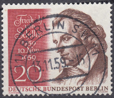 BERLIN - 20 Pfennig Schiller 1959 Mi.190 Vollstempel  (65051 - Andere & Zonder Classificatie