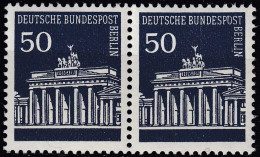 BERLIN - 50 Pfennig Brandenburger Tor Im Paat Mi.289 Postfr. 1966 MNH    (65058 - Autres & Non Classés
