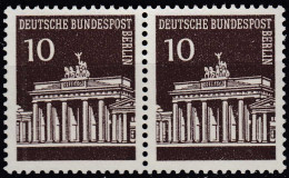 BERLIN - 10 Pfennig Brandenburger Tor Im Paat Mi.286 Postfr. 1966 MNH    (65055 - Sonstige & Ohne Zuordnung