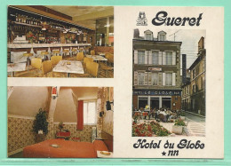23 - Creuse - Carte Peu Courante :  Gueret - Hotel Du Globe Bar Snack Place Du Marché - Guéret