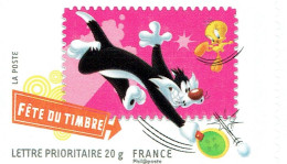 Fête Du Timbre : Looney Tunes Grosminet Et Titi (timbre Autoadhésif De Carnet) - Ungebraucht