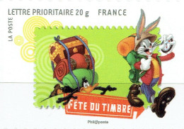 Fête Du Timbre : Looney Tunes Bugs Bunny Et Daffy Duck (timbre Autoadhésif De Carnet) - Neufs