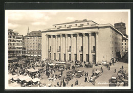 AK Stockholm, Konserthuset, Markt Vorm Konzerthaus  - Suède