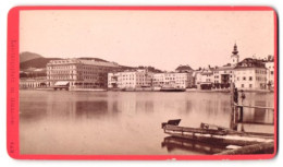 Fotografie Würthle & Spinnhirn, Salzburg, Schwarzstr. 7, Ansicht Gmunden, Blick Auf Den Landungsplatz Mit Gebäuden  - Orte