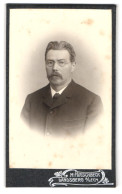 Fotografie M. Hirschbeck, Landsberg A /Lech, Portrait Bürgerlicher Herr Mit Brille Und Walross  - Anonieme Personen