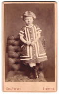 Fotografie Carl Freund, Elberfeld, Hofauerstrasse 80, Portrait Kleines Mädchen Im Modischen Kleid  - Anonyme Personen