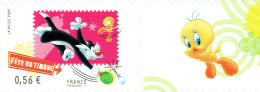 Fête Du Timbre : Looney Tunes Grosminet Et Titi (timbre Autoadhésif De Feuillet) - Ungebraucht