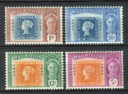 Mauricio 1948. Yvert 215-18 ** MNH. - Mauritius (...-1967)