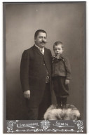 Fotografie H. Spellenberg, Sulz A.N., Vater Mit Dem Sohne  - Anonymous Persons