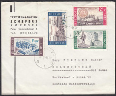 Belgien - Belgium Mi.1442-45 Brief Nach Holzbüttgen 1966     (65101 - Autres & Non Classés