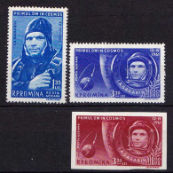 RUMÄNIEN - ROMANIA 1961 Mi.1962-64 ** Raumfahrt Cosmonaut Juri Gagarin   (87109 - Autres & Non Classés