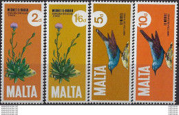 1971 Malta National Plant And Bird 4v. MNH SG N. 456/59 - Altri & Non Classificati