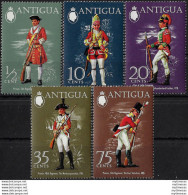 1971 Antigua Military Uniforms 5v. MNH SG N. 303/07 - Sonstige & Ohne Zuordnung