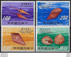 1971 Taiwan Seashells 4v. MNH Michel N. 807/10 - Autres & Non Classés