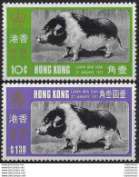 1971 Hong Kong Lunar New Year 2v. MNH SG N. 268/69 - Autres & Non Classés
