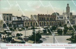 Cf79 Cartolina Recuerdo  Argentina Plaza Mayo Parana' Provincia Entre Rios - Other & Unclassified