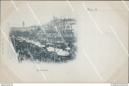 Cf81 Cartolina Nice Le Marche'  Mercato Francia France Inizio 900 - Markets, Festivals