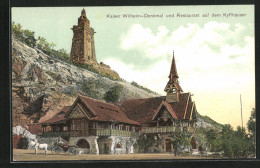 AK Kyffhäuser, Kaiser Wilhelm-Denkmal Und Restaurant  - Kyffhäuser