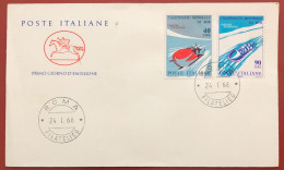 ITALY - FDC - 1966 - World Bobsleigh Championships - FDC