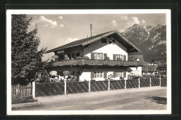 AK Garmisch-Partenkirchen, Hotel Haus Schröder, Partnachau 10  - Garmisch-Partenkirchen