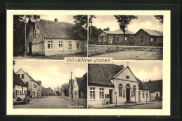 AK Ovelgönne /Oldbg., Alte Schule, Longier-Halle, Kirche  - Autres & Non Classés