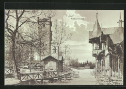 AK Suhl, Gasthaus Zum Bismarckturm  - Suhl