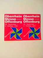 Autocollant Messe Offenburg 1992 / Foire D' Offenbourg Allemagne - Aufkleber
