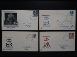 AUSTRALIA - 4 F.D.C. Anni '50 + Spese Postali - Blocks & Sheetlets