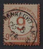 Dt. Reich  30,  9 Kr. Brustschild Aufdruck, Sauber Gestempelt, Geprüft KW 600,-€ - Oblitérés